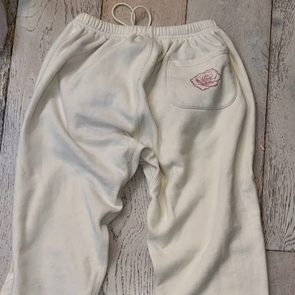 Y2K YoungLA Ambitious Club Cream premium cttn Sweatpants jogger XL pristine - Picture 15 of 15